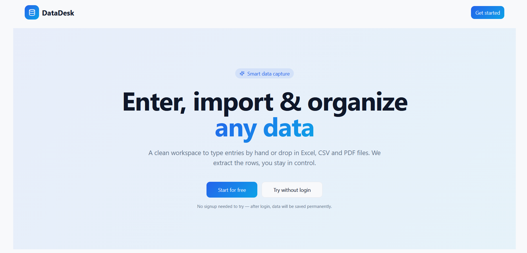 Data Desk